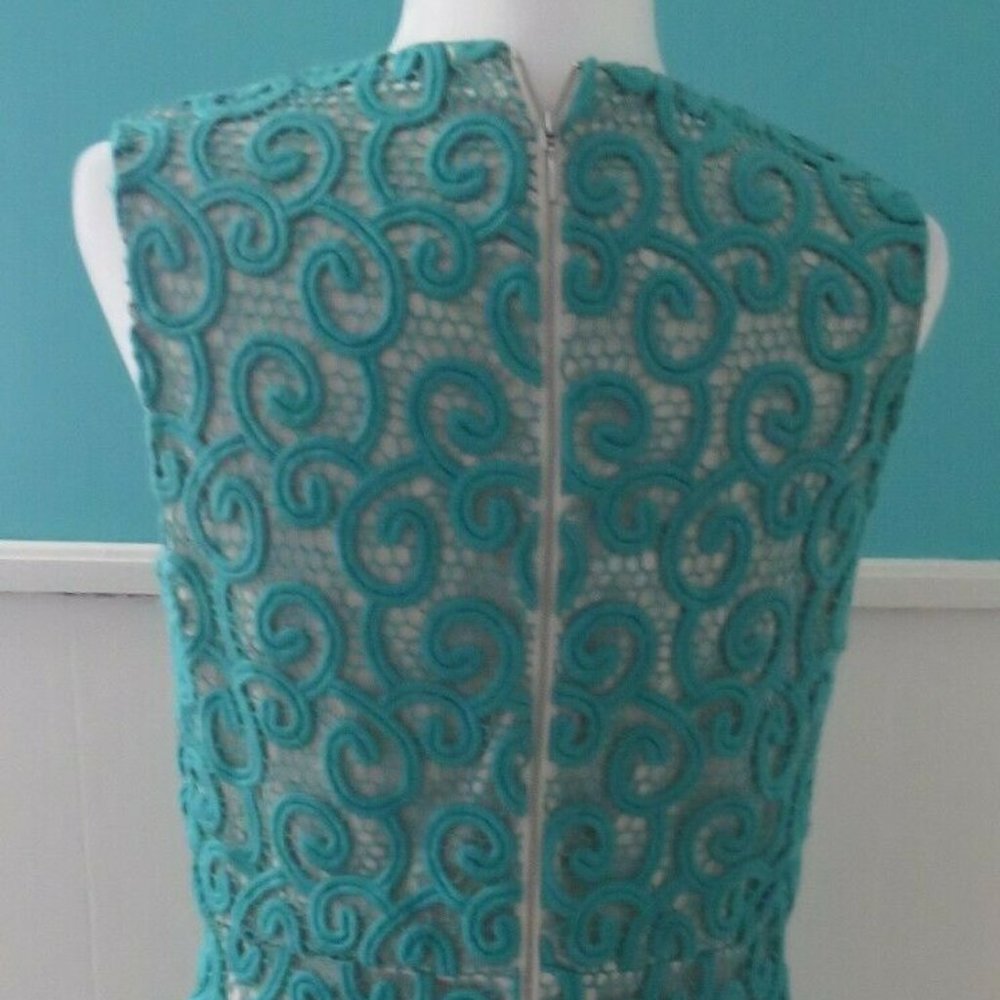Elie Tahari Lolly Scroll Lace Dress GORGEOUS cocktail dress - Picture 7 of 8